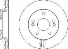 NiBK RN1174 Front brake disc ventilated RN1174: Buy near me in Poland at 2407.PL - Good price!