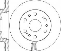 NiBK RN1678 Front brake disc ventilated RN1678: Buy near me in Poland at 2407.PL - Good price!
