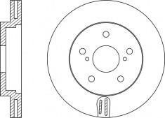 NiBK RN1351 Front brake disc ventilated RN1351: Buy near me at 2407.PL in Poland at an Affordable price!