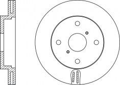 NiBK RN1436 Front brake disc ventilated RN1436: Buy near me in Poland at 2407.PL - Good price!