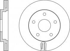 NiBK RN1426 Front brake disc ventilated RN1426: Buy near me in Poland at 2407.PL - Good price!
