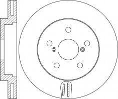 NiBK RN1471 Front brake disc ventilated RN1471: Buy near me in Poland at 2407.PL - Good price!