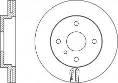 NiBK RN1324 Front brake disc ventilated RN1324: Buy near me in Poland at 2407.PL - Good price!