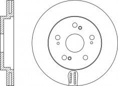 NiBK RN1177 Front brake disc ventilated RN1177: Buy near me in Poland at 2407.PL - Good price!