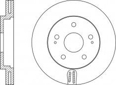 NiBK RN1348 Front brake disc ventilated RN1348: Buy near me in Poland at 2407.PL - Good price!