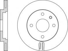 NiBK RN1560 Front brake disc ventilated RN1560: Buy near me in Poland at 2407.PL - Good price!