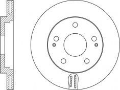 NiBK RN1573 Front brake disc ventilated RN1573: Buy near me in Poland at 2407.PL - Good price!