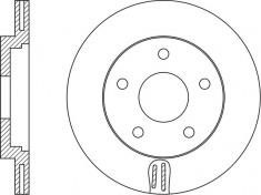 NiBK RN1566 Front brake disc ventilated RN1566: Buy near me in Poland at 2407.PL - Good price!