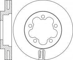 NiBK RN1752 Front brake disc ventilated RN1752: Buy near me in Poland at 2407.PL - Good price!