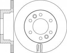 NiBK RN1656 Rear ventilated brake disc RN1656: Buy near me in Poland at 2407.PL - Good price!