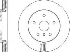 NiBK RN1428 Front brake disc ventilated RN1428: Buy near me in Poland at 2407.PL - Good price!