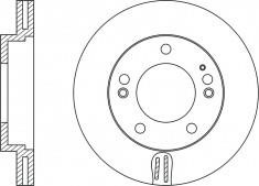 NiBK RN1313 Front brake disc ventilated RN1313: Buy near me in Poland at 2407.PL - Good price!