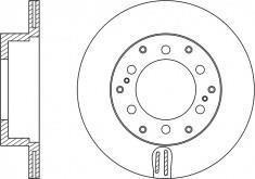 NiBK RN1216 Rear ventilated brake disc RN1216: Buy near me in Poland at 2407.PL - Good price!