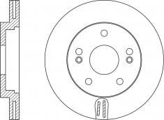 NiBK RN1548 Front brake disc ventilated RN1548: Buy near me in Poland at 2407.PL - Good price!