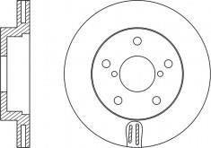 NiBK RN1499 Front brake disc ventilated RN1499: Buy near me in Poland at 2407.PL - Good price!