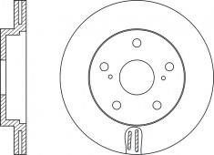 NiBK RN1238 Front brake disc ventilated RN1238: Buy near me in Poland at 2407.PL - Good price!