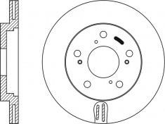 NiBK RN1496 Front brake disc ventilated RN1496: Buy near me in Poland at 2407.PL - Good price!