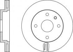 NiBK RN1360 Front brake disc ventilated RN1360: Buy near me in Poland at 2407.PL - Good price!