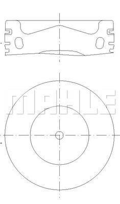 Mahle Original 028 PI 00154 001 Поршень з кільцями, комплект 028PI00154001: Приваблива ціна - Купити у Польщі на 2407.PL!