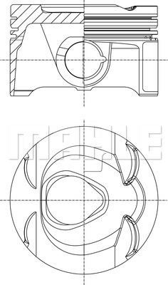 Mahle Original 013 PI 00149 002 Поршень с кольцами, комплект 013PI00149002: Отличная цена - Купить в Польше на 2407.PL!