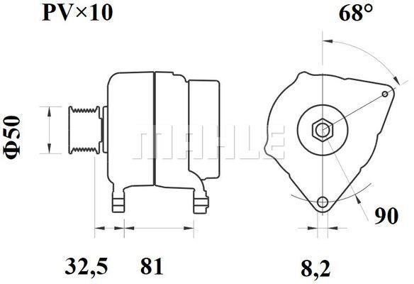 Mahle Original MG 693 Генератор MG693: Отличная цена - Купить в Польше на 2407.PL!