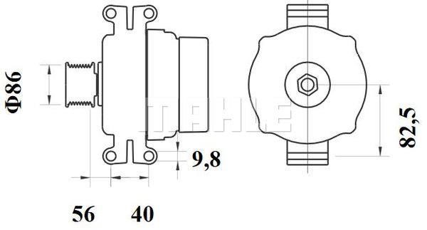 Mahle Original MG 808 Генератор MG808: Отличная цена - Купить в Польше на 2407.PL!