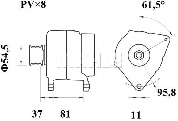 Mahle Original MG 813 Alternator MG813: Dobra cena w Polsce na 2407.PL - Kup Teraz!