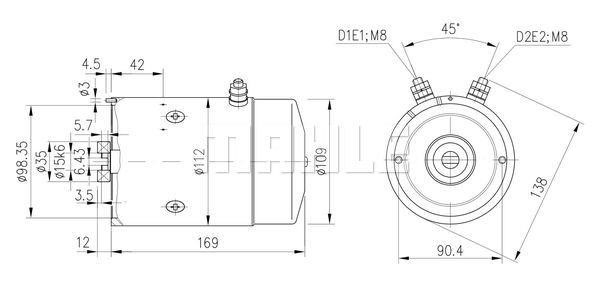 Mahle Original MM 333 Electric motor MM333: Buy near me in Poland at 2407.PL - Good price!