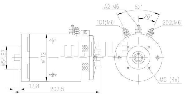 Mahle Original MM 405 Electric motor MM405: Buy near me in Poland at 2407.PL - Good price!