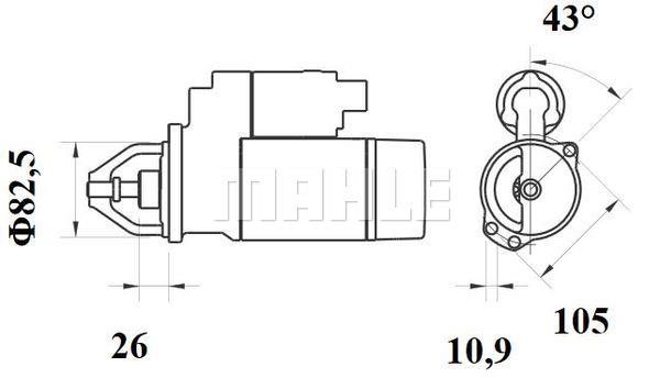 Mahle Original MS 92 Стартер MS92: Отличная цена - Купить в Польше на 2407.PL!