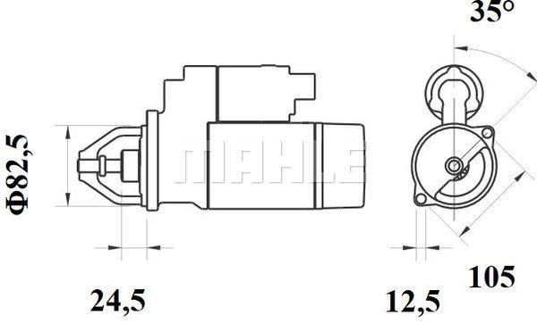 Mahle Original MS 746 Starter MS746: Buy near me in Poland at 2407.PL - Good price!