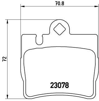 Bremsbelagsatz Brembo P 50 042