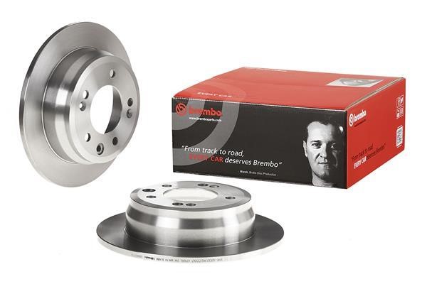 Brembo Rear brake disc, non-ventilated – price 137 PLN