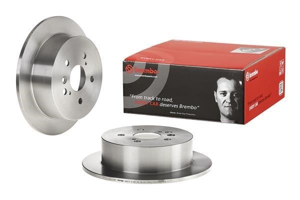Brembo 08.A111.10 Rear brake disc, non-ventilated 08A11110: Buy near me in Poland at 2407.PL - Good price!