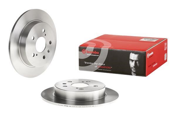 Brembo Tarcza hamulcowa tylna, niewentylowana – cena 135 PLN