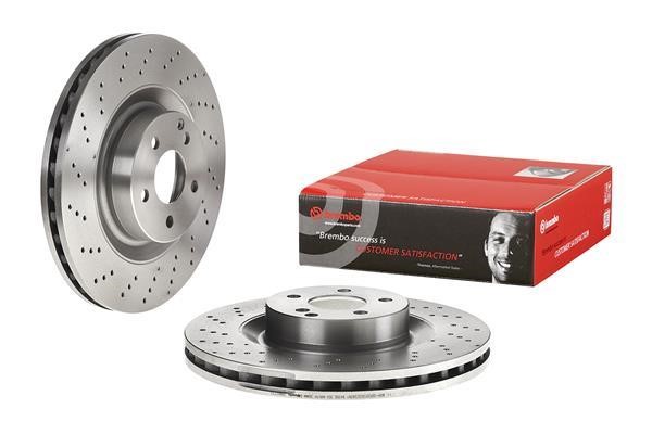 Brembo 09.A817.10 Ventilated brake disc with perforation 09A81710: Buy near me at 2407.PL in Poland at an Affordable price!