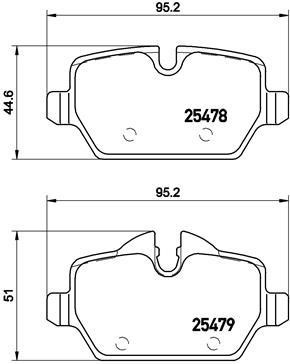 Brake Pad Set, disc brake Brembo P 06 080