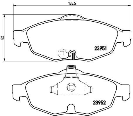 Buy Brembo P 11 016 at a low price in Poland!