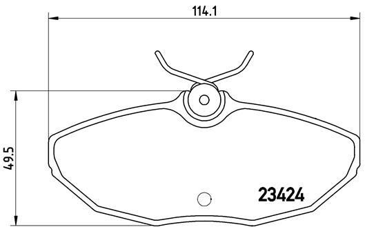 Scheibenbremsbeläge, Set Brembo P 36 013