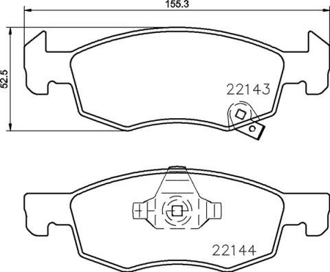 Klocki hamulcowe, zestaw Brembo P 59 084