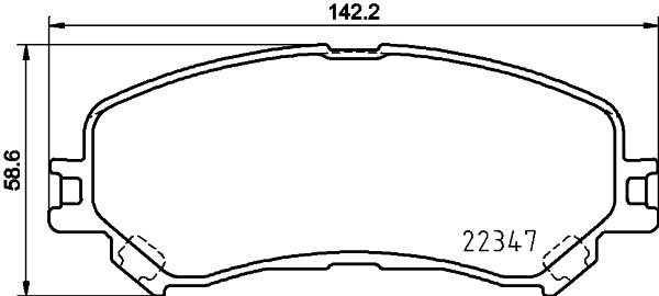 Тормозные колодки дисковые, комплект Brembo P 68 067