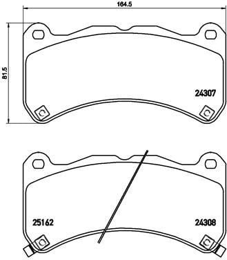 Brake Pad Set, disc brake Brembo P 83 146