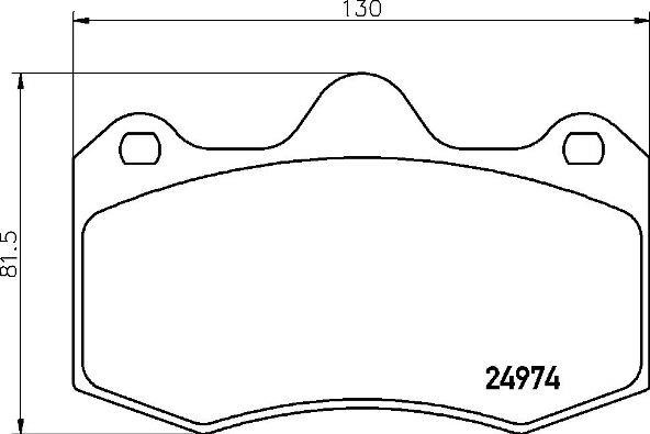 Scheibenbremsbeläge, Set Brembo P 85 134