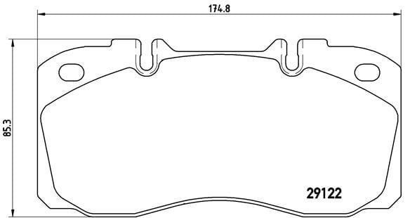 Bremsbelagsatz Brembo P A6 025
