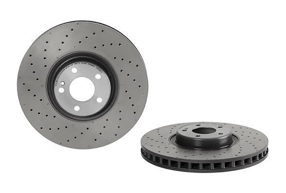 Brembo 09.D524.13 Ventilated brake disc with perforation 09D52413: Buy near me at 2407.PL in Poland at an Affordable price!