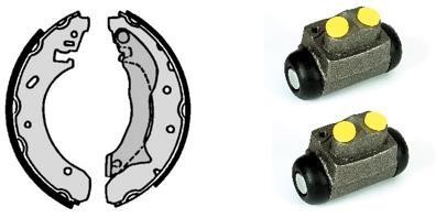 Brembo H 24 043 Brake shoes with cylinders, set H24043: Buy near me in Poland at 2407.PL - Good price!