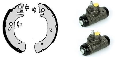 Brembo H 24 047 Brake shoes with cylinders, set H24047: Buy near me in Poland at 2407.PL - Good price!