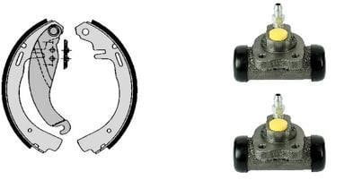 Brembo H 59 012 Brake shoes with cylinders, set H59012: Buy near me in Poland at 2407.PL - Good price!