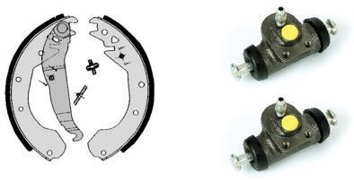 Brembo H 59 016 Szczęki hamulcowe z cylindrami, komplet H59016: Dobra cena w Polsce na 2407.PL - Kup Teraz!