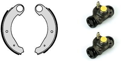 Brembo H 61 004 Brake shoes with cylinders, set H61004: Buy near me in Poland at 2407.PL - Good price!